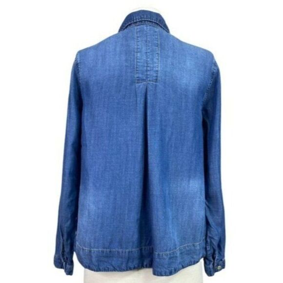 Cloth & Stone Denim Top Extra Small - Picture 3 of 6